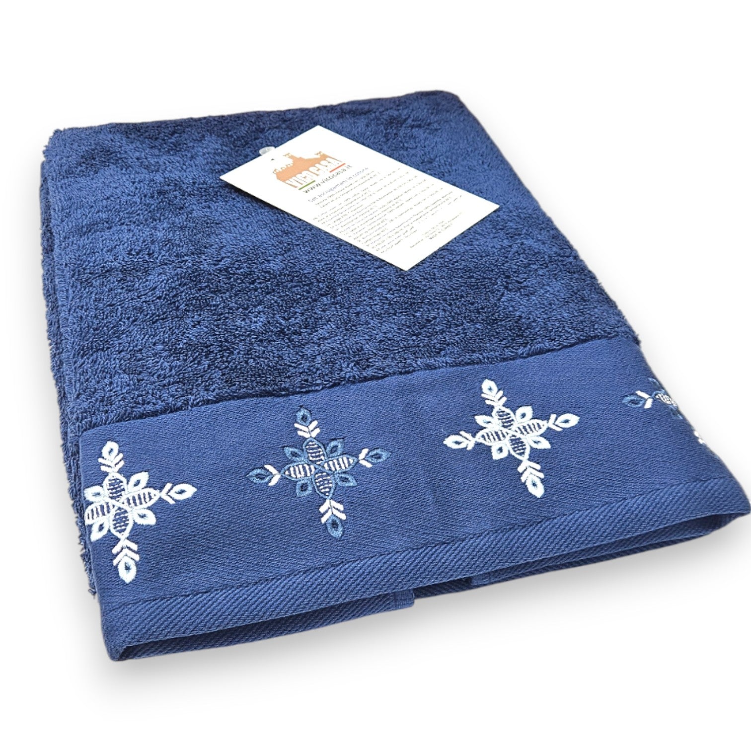 asciugamano blu rosa dei venti