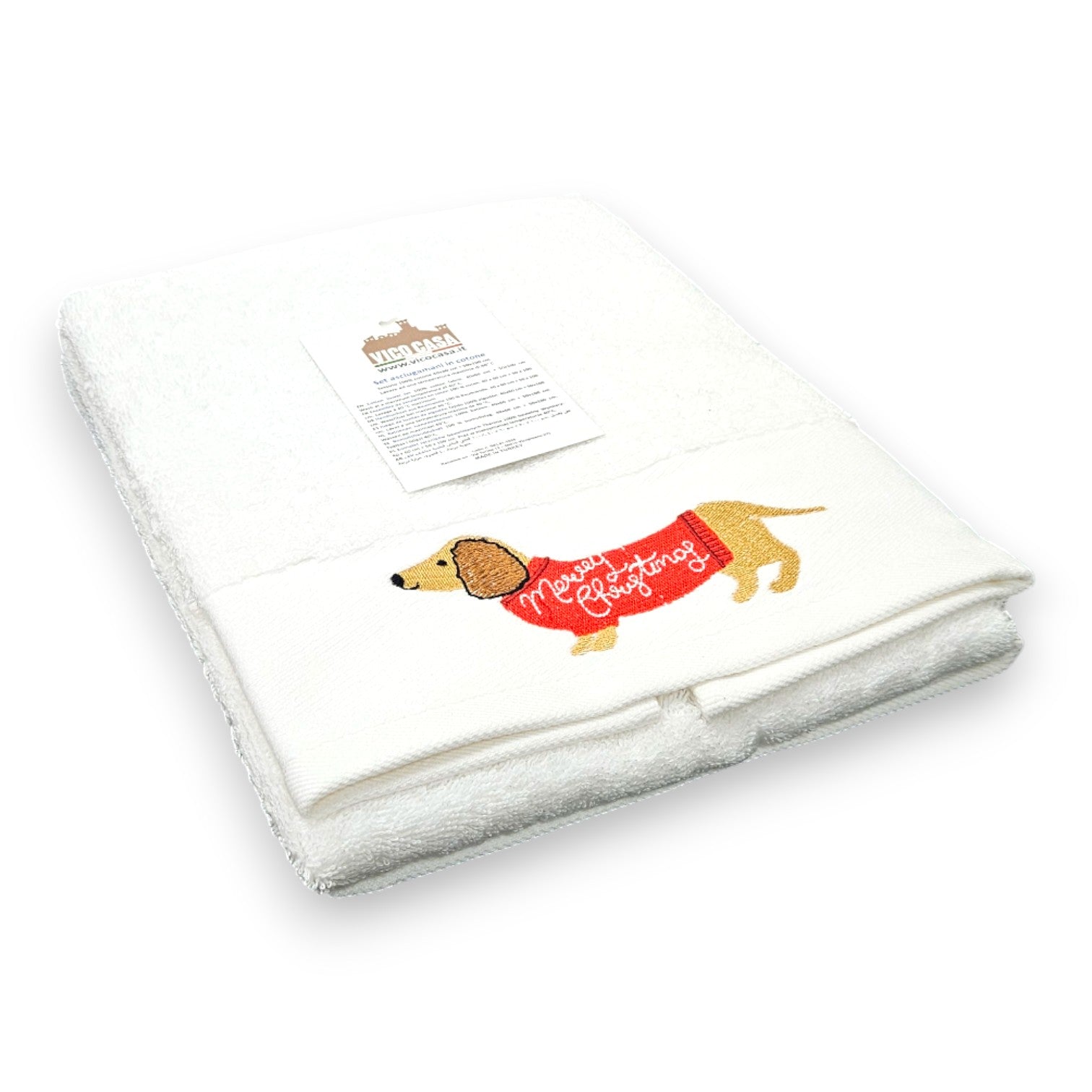 asciugamano bagno con tema cani