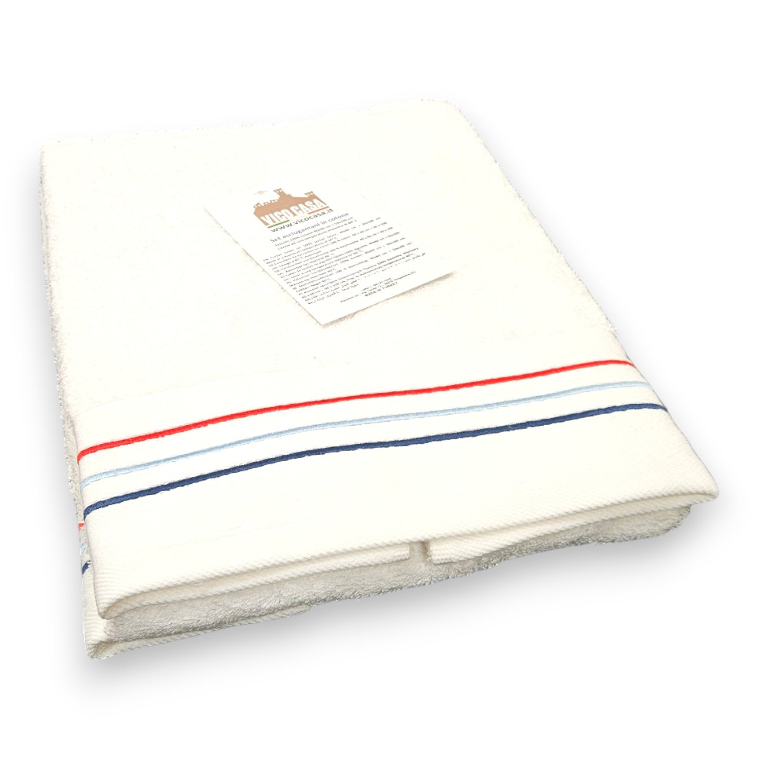 Dettaglio spugna di cotone 500 GSM set FARO marino