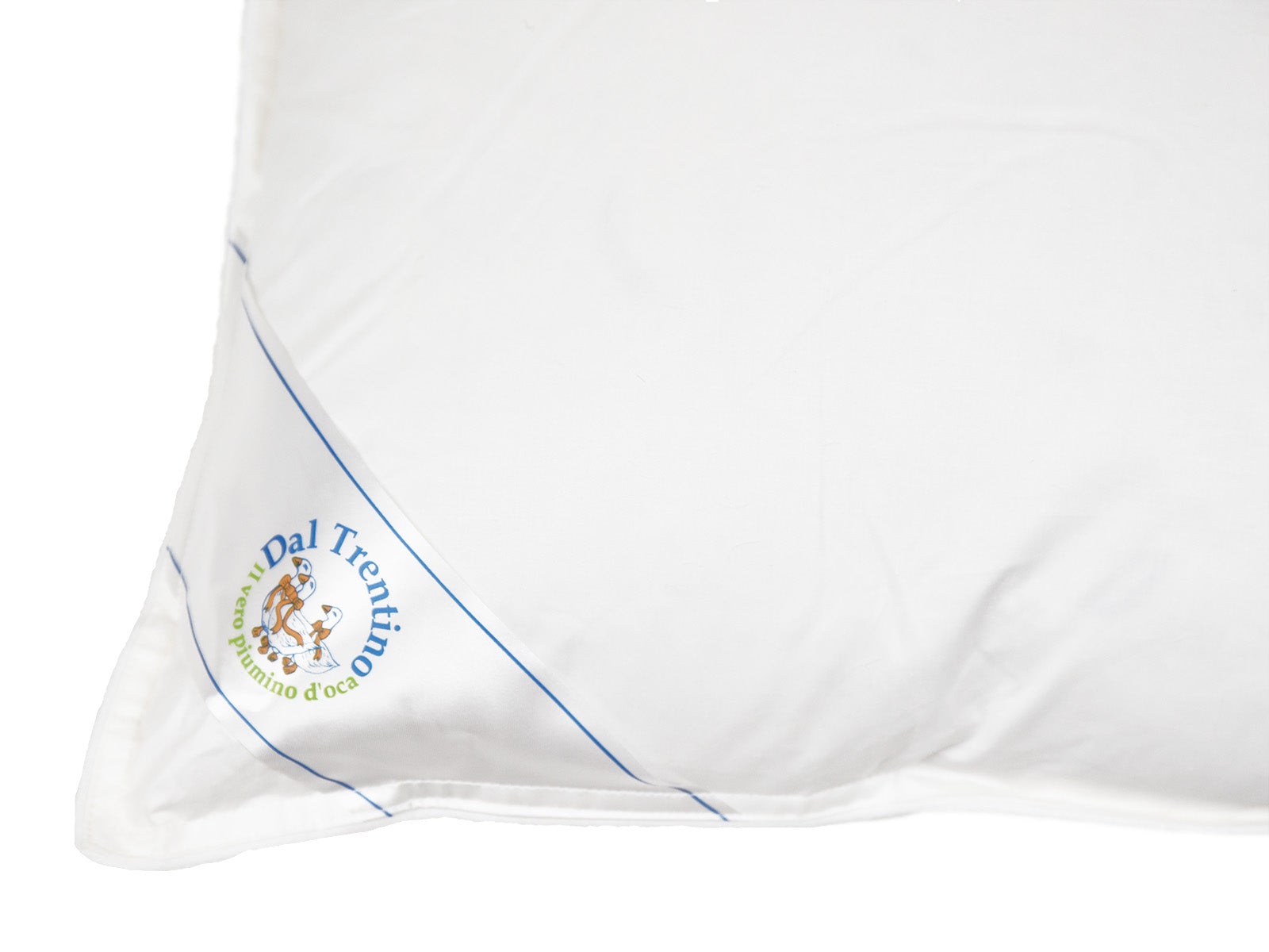 PARTICOLARE SU GUANCIALE LETTO IN PIUMA