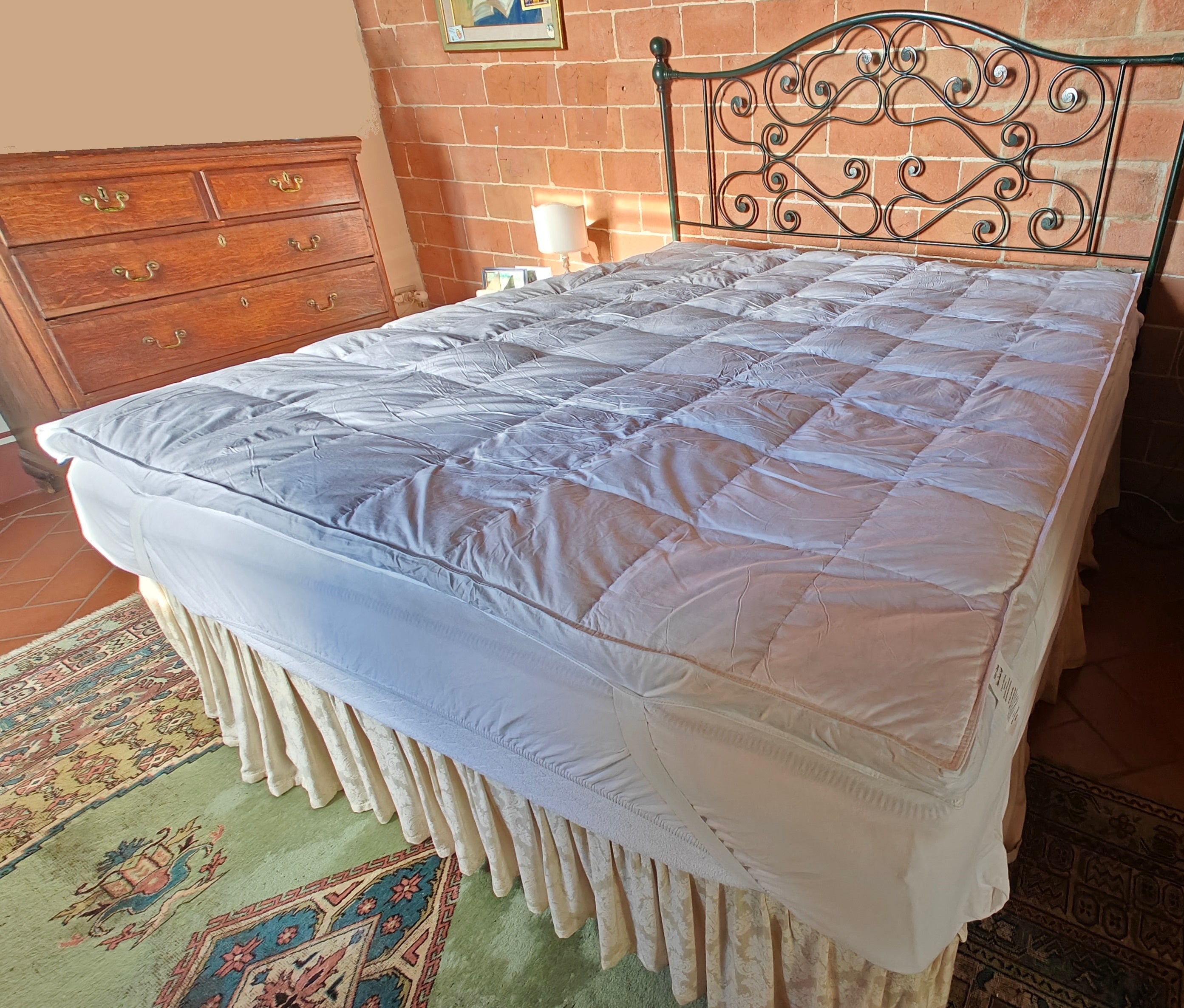 Topper letto in piuma