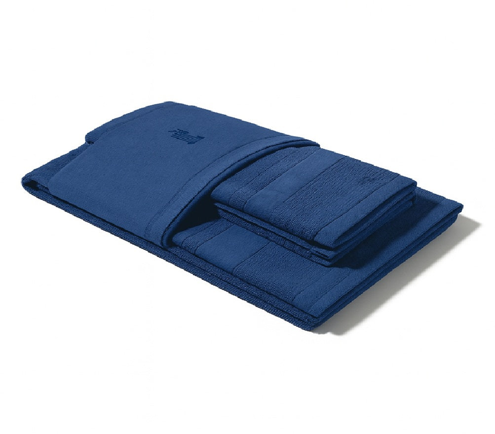set asciugamani da bagno BLU