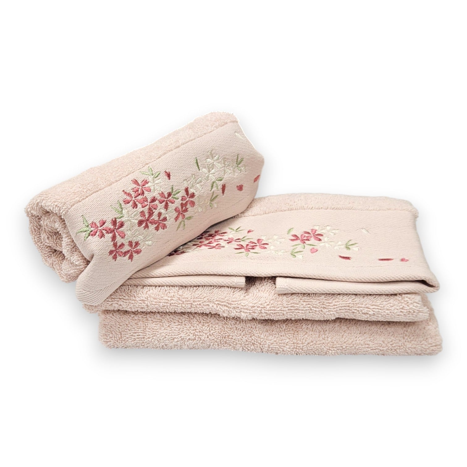 set 2 pezzi asciugamani bagno viso e bidet