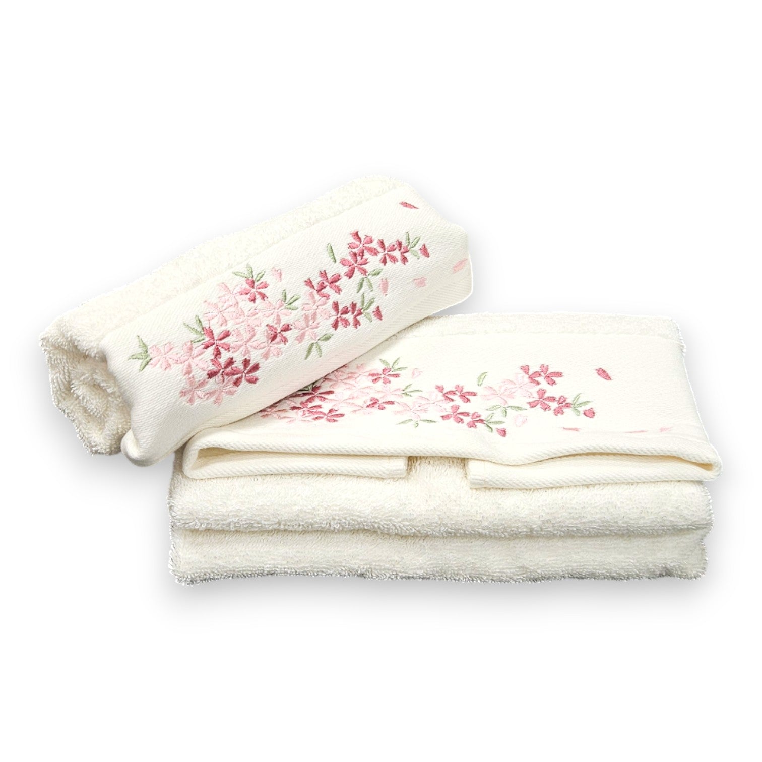 Asciugamani bagno Julianna con motivo floreale in cotone spugna 500 GSM