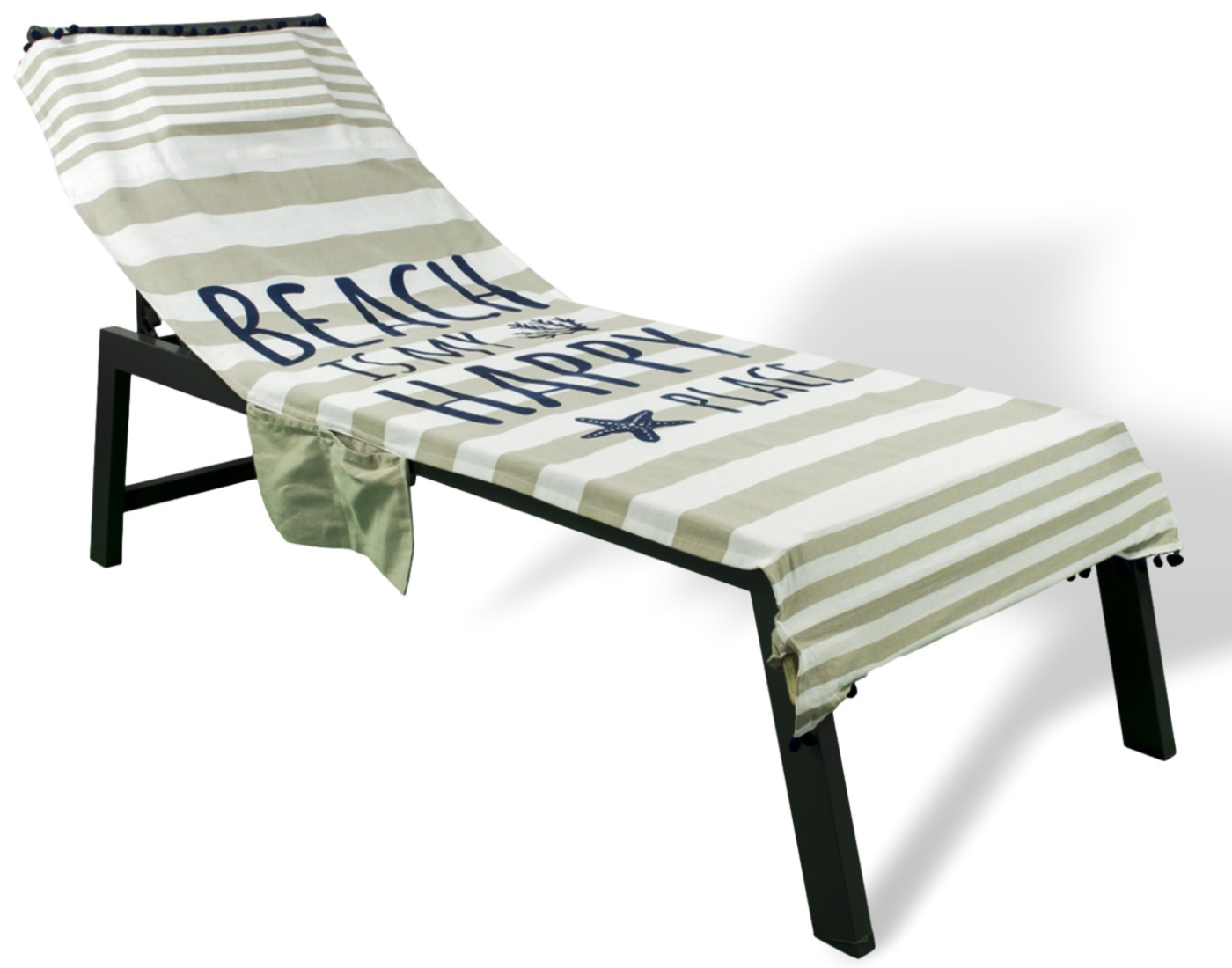 Telo mare per lettino happy place beige