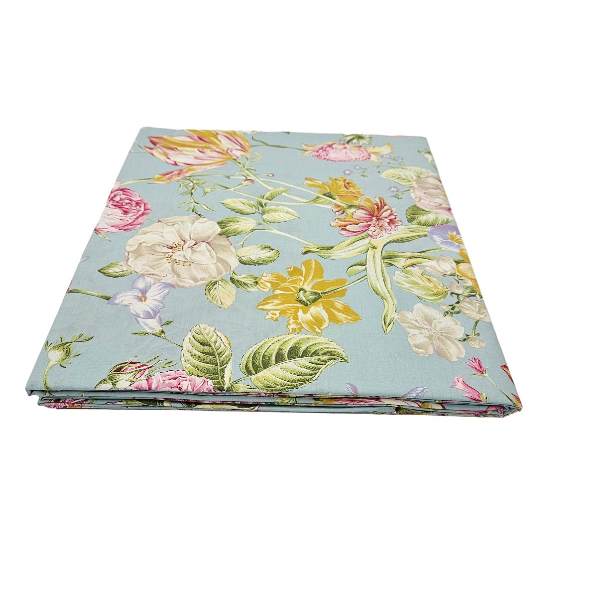 Telo copridivano piegato a fiori multicolor