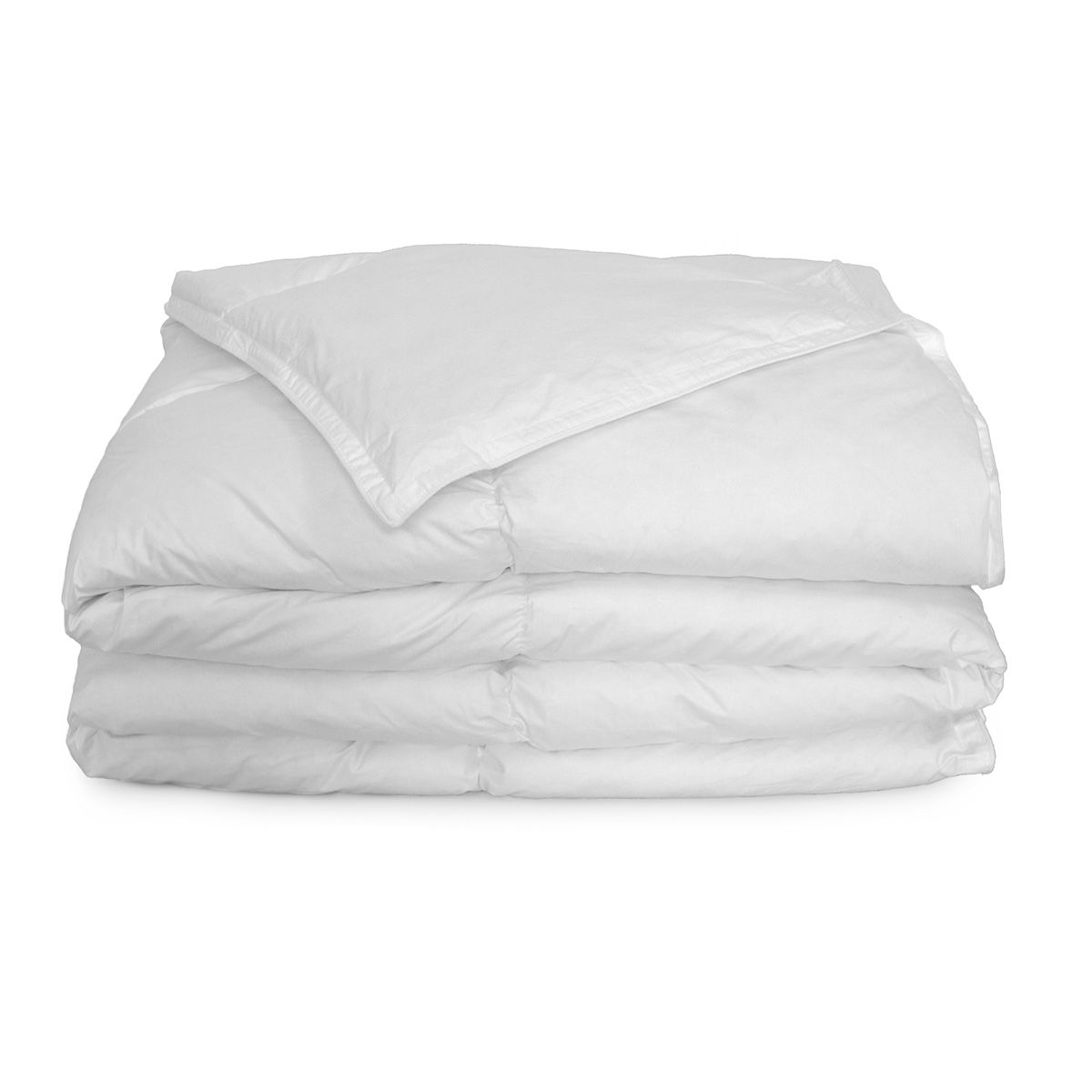 Piumino Cortina Daunex ripiegato su stesso di colore bianco