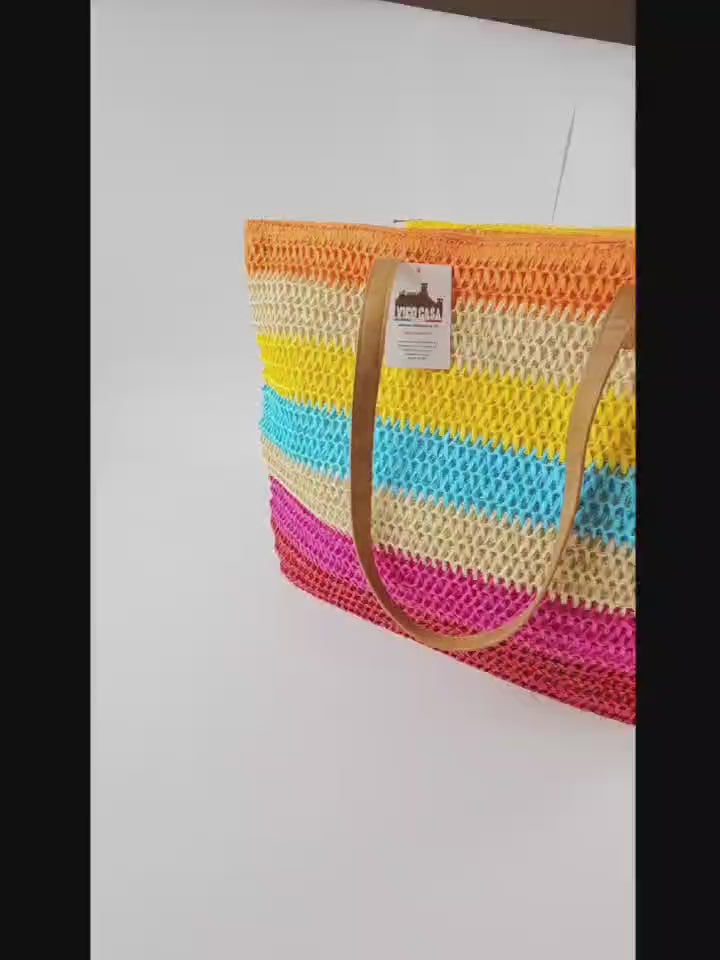 video borsa da mare con manici pancaldi
