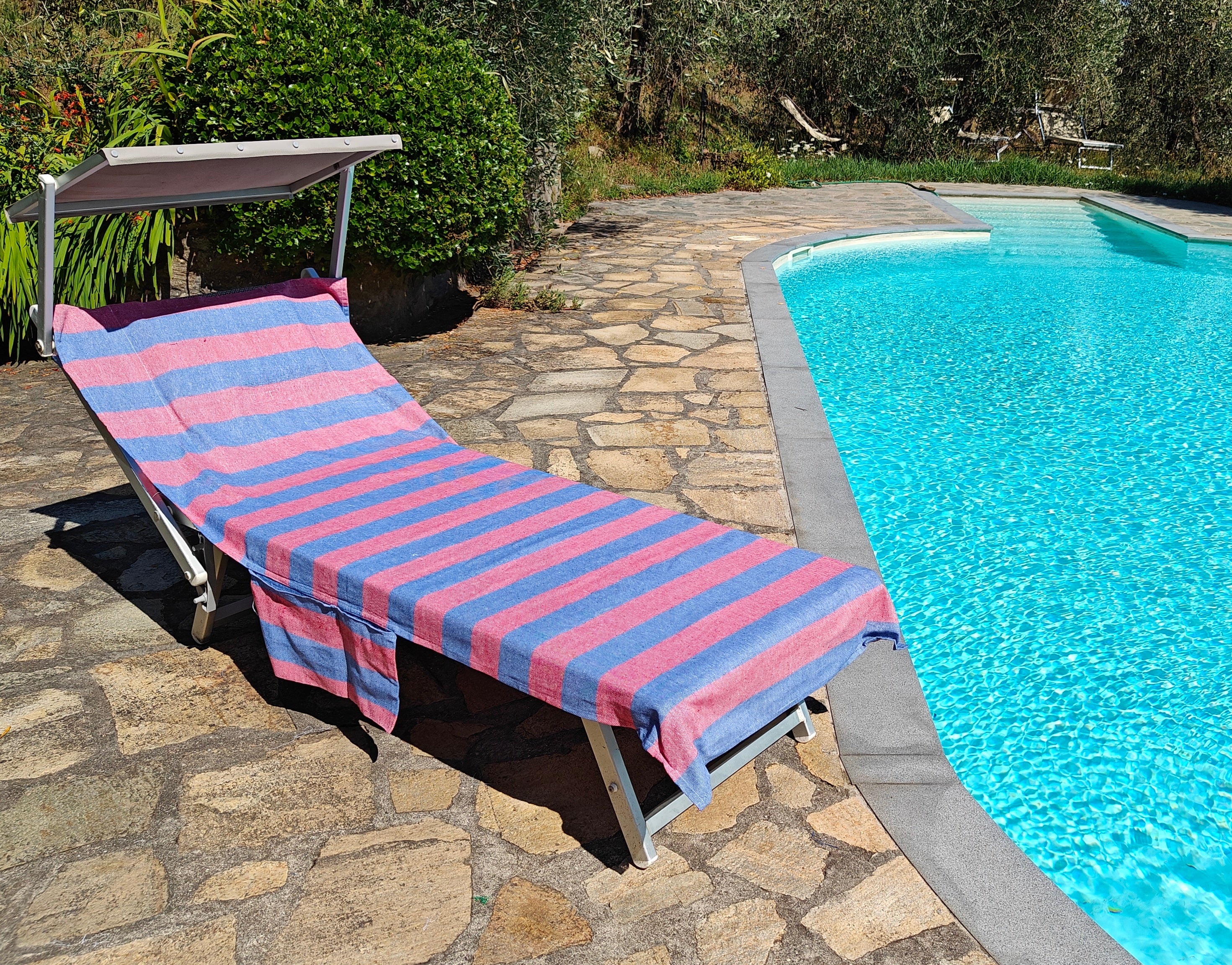 telo-lettino-cotone-versilia ROSSO E BLU