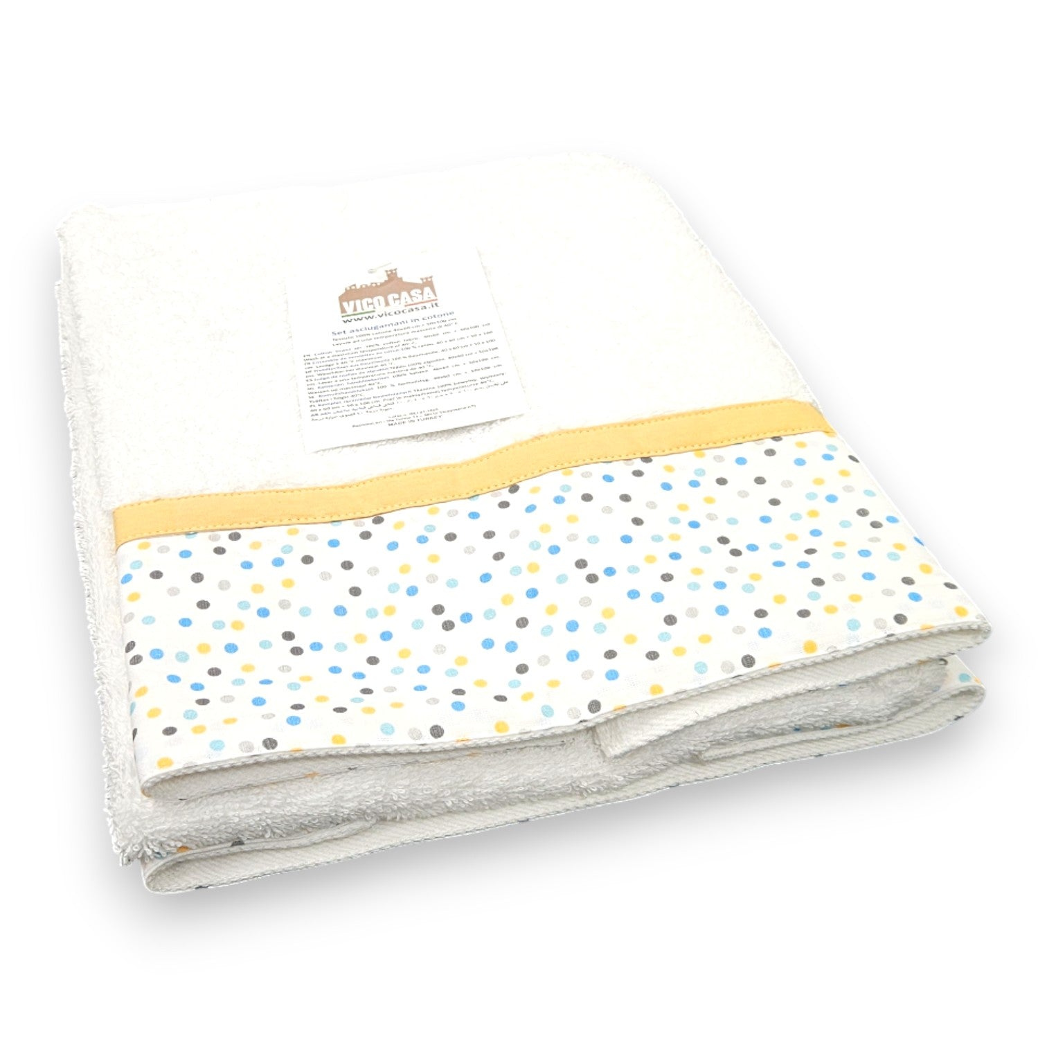 asciugamani fantasia pois cotone 500GSM nel bagno, stile elegante