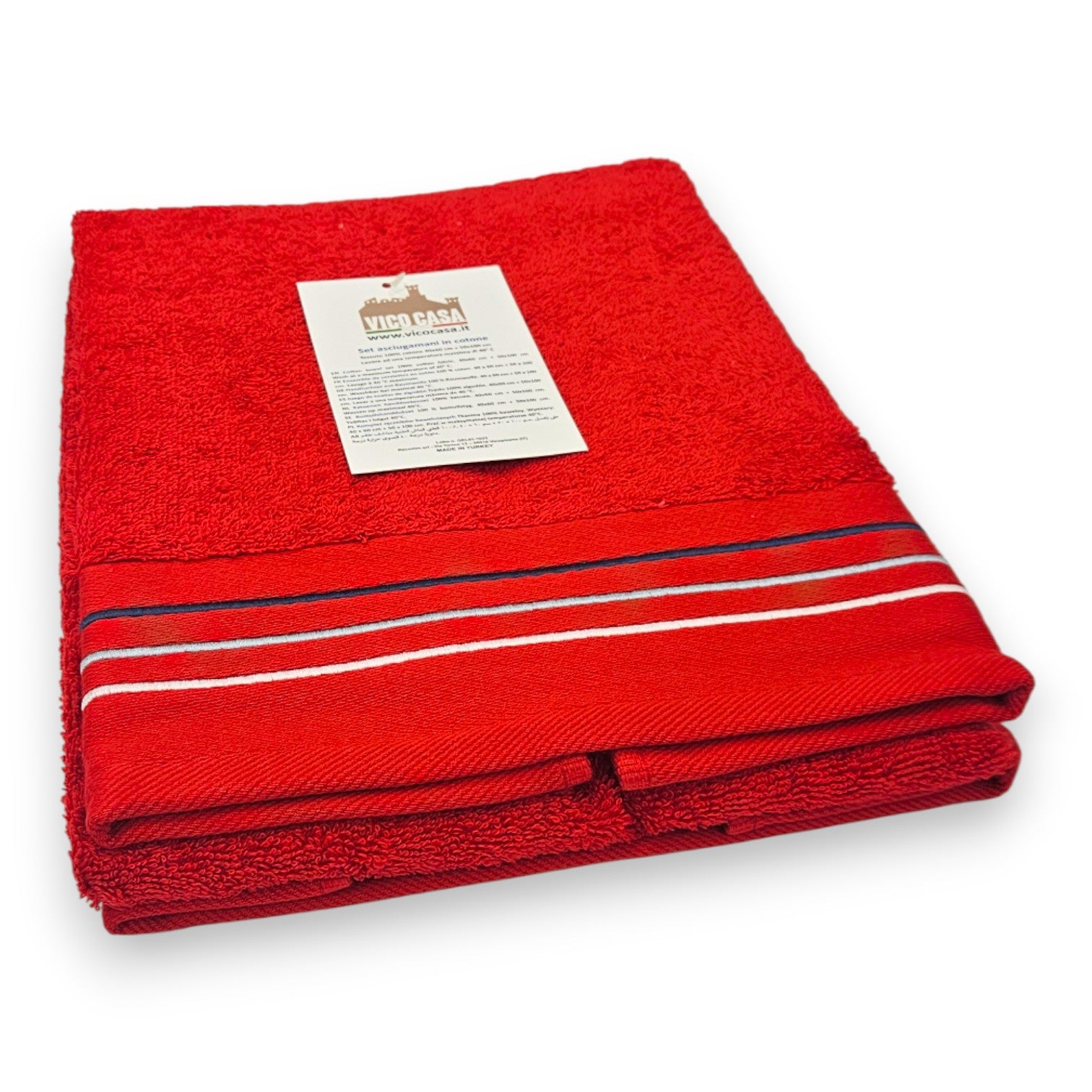 Dettaglio spugna di cotone 500 GSM set FARO marino