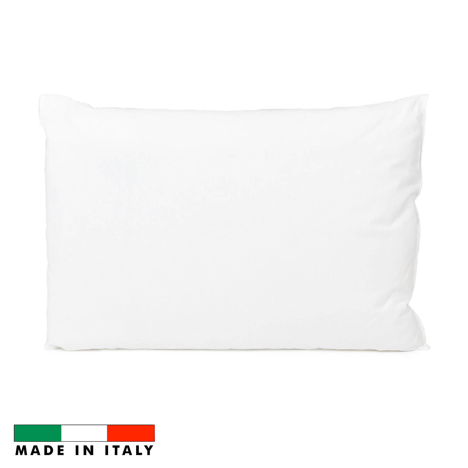 Cuscino per lettino bianco su sfondo bianco