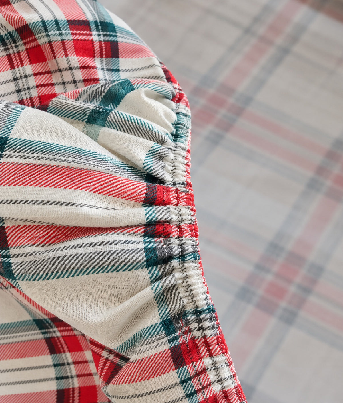 elastico lenzuolo sotto tartan stile montagna
