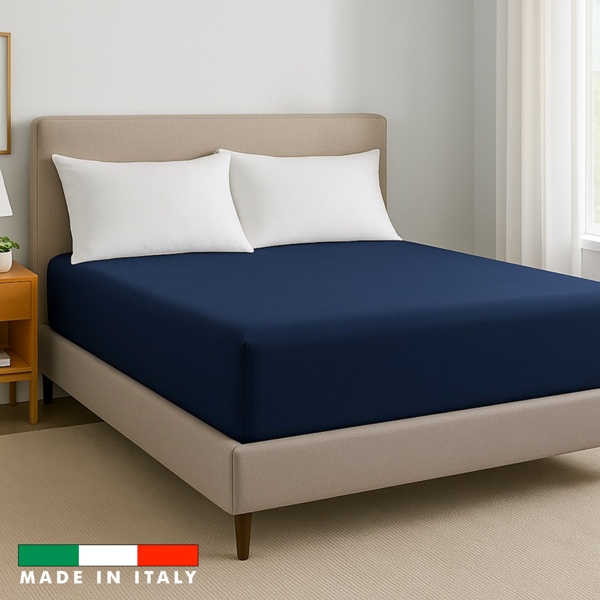 lenzuolo sotto blu