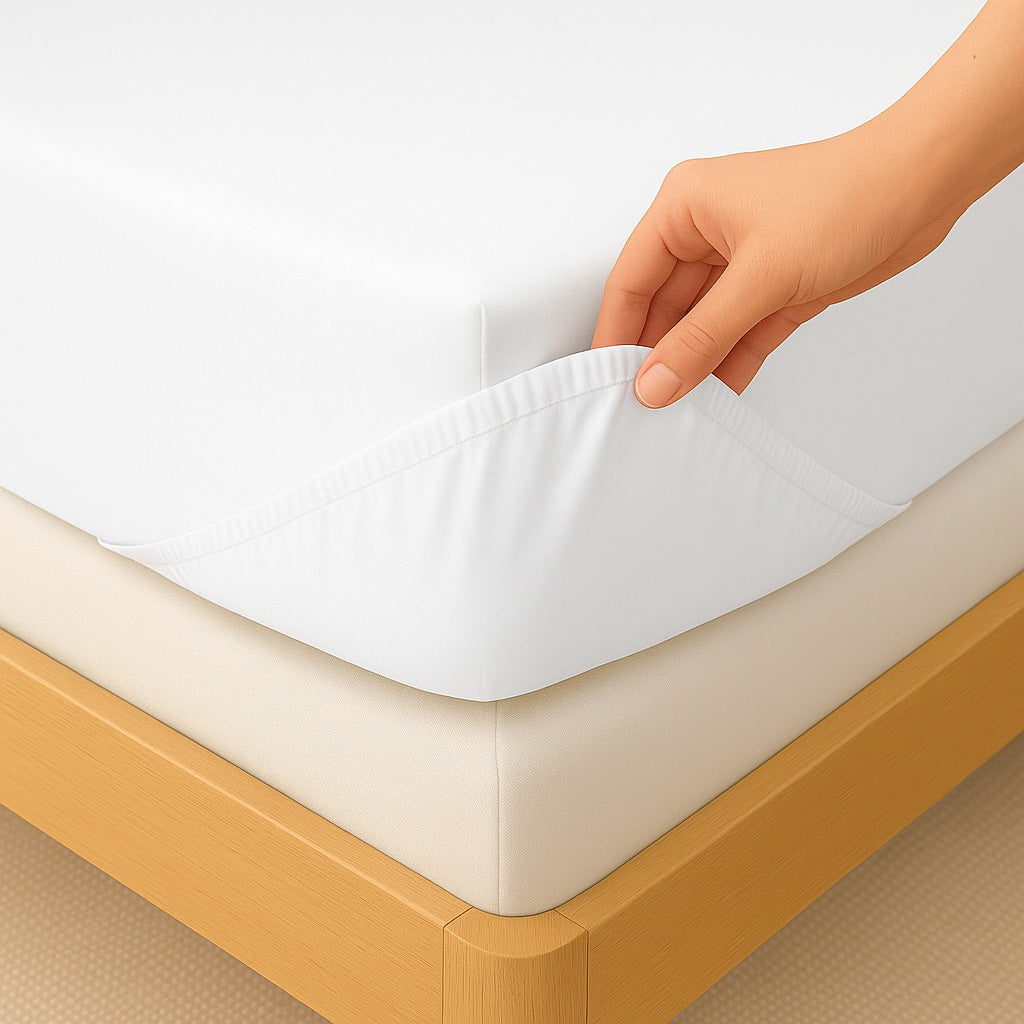 Lenzuolo sotto con angoli elasticizzato no-stiro, in cotone Makò - Letto matrimoniale