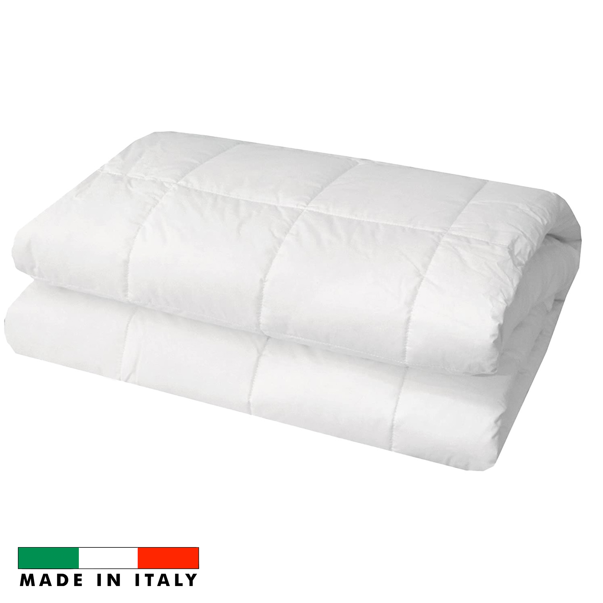 Piumino letto p100 bianco 100% piumino d'oca pregiato ripiegato,