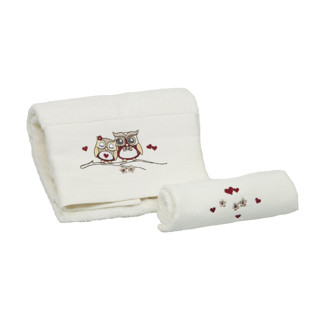 Set asciugamani da bagno Gufetti