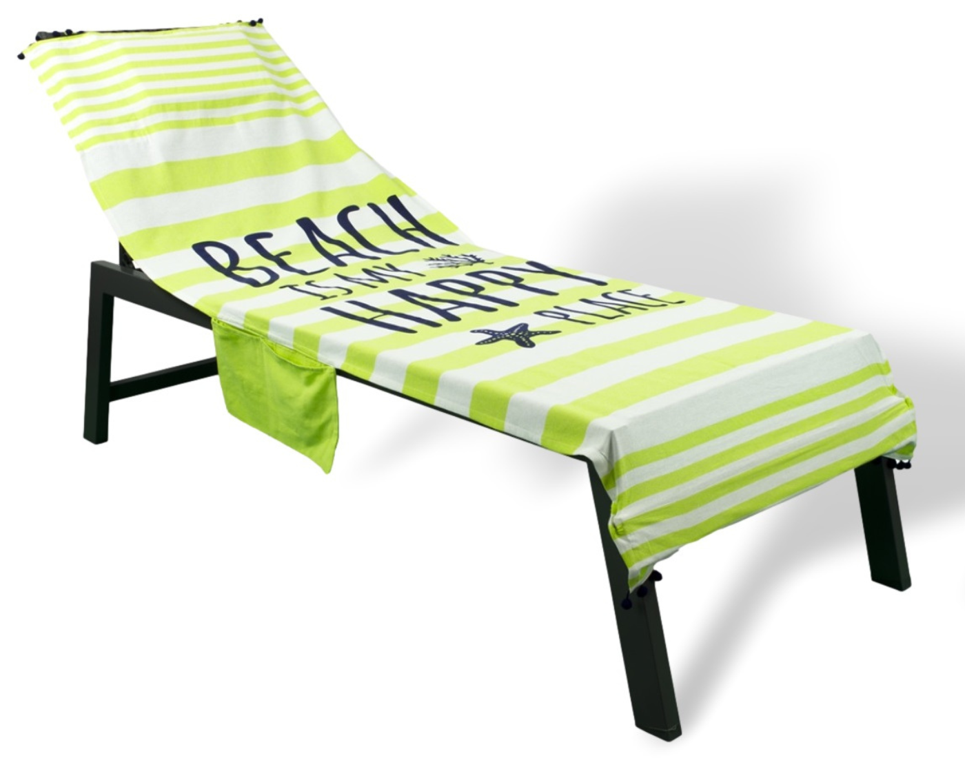 IRGE Telo Mare Lettino In Microfibra Con Tasche Portaoggetti - Azzurro Cielo, 70x190 Cm, Leggero E Anti-sabbia, Con Elastici E Sacca Ripiegabile