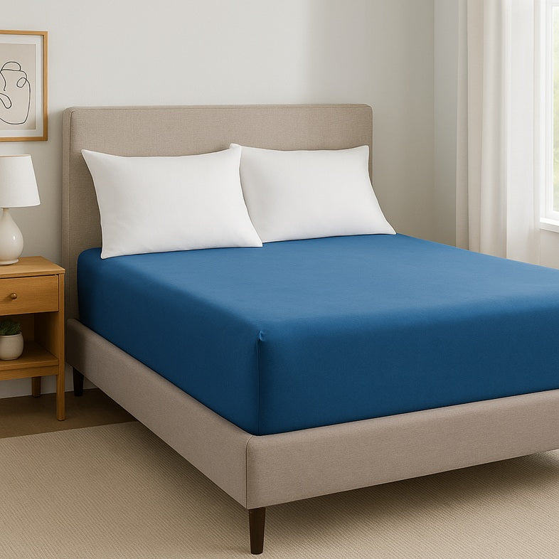 lenzuolo sotto blu