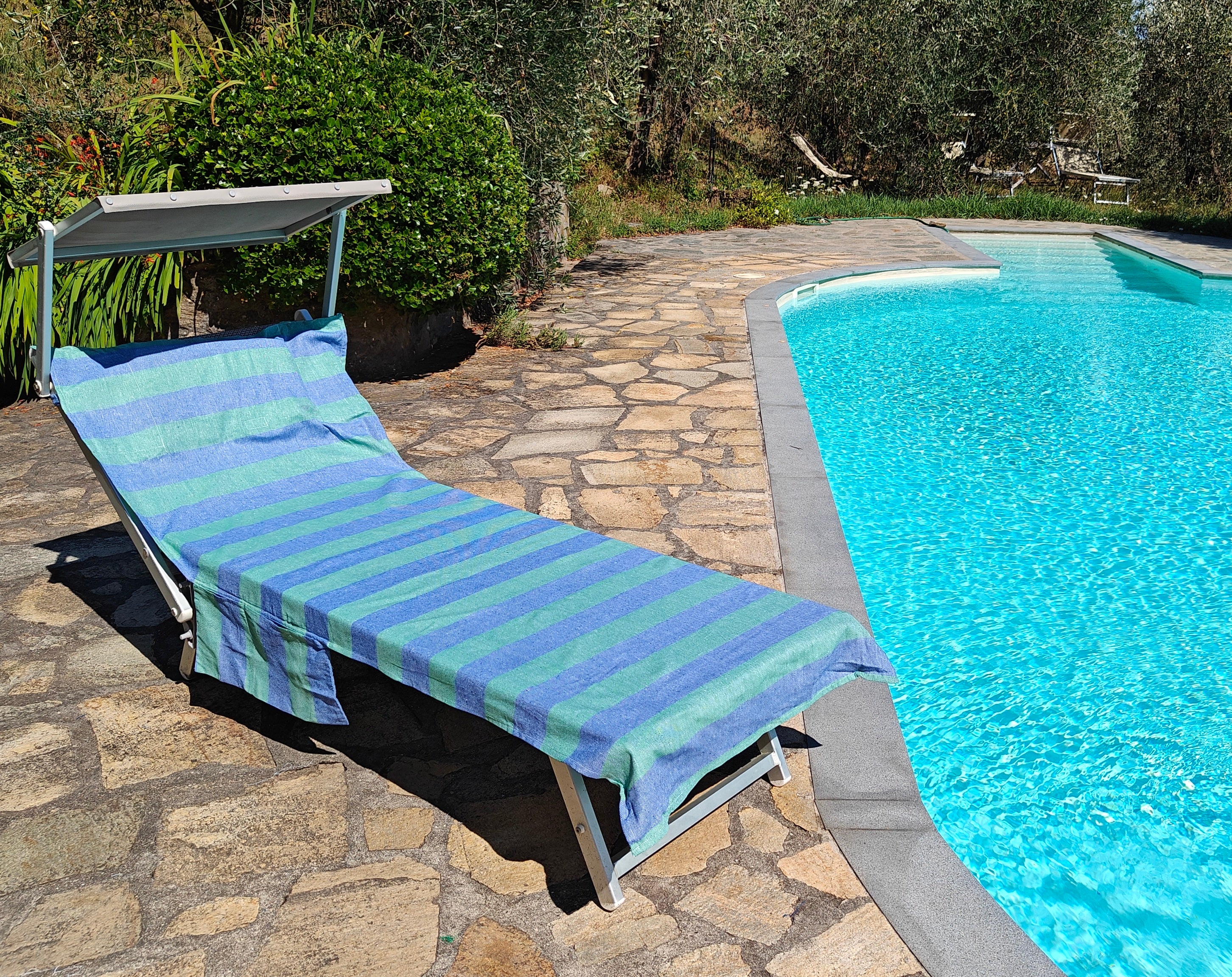 telo-lettino-cotone-versilia verde e blu
